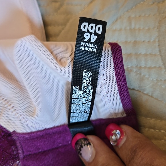 Torrid Lace Lightly Lined Balconette Bra - Size 46DDD - Picture 6 of 6